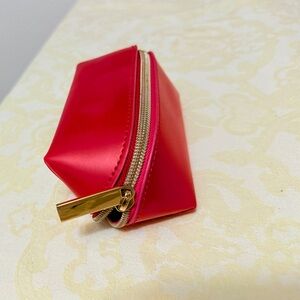 Elizabeth Arden Mini Red Cosmetic Bag Makeup Pouch NWOT
